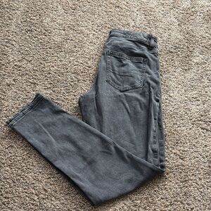 Gray American Eagle stretch mom jeans